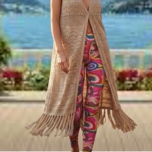 NWT Do My Self S psychedelic see thru mesh footed rave legging